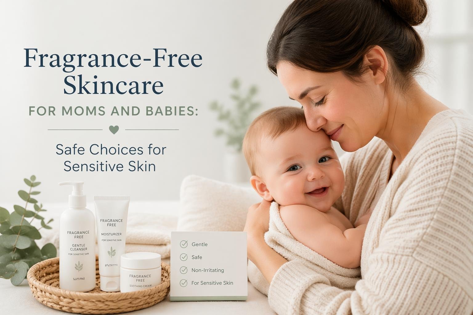 Fragrance-Free Skincare for Moms and Babies Safe Choices for Sensitive Skin